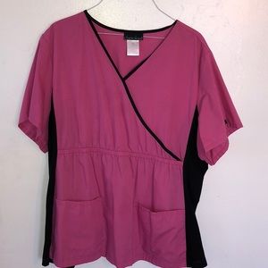 Cherokee plus size scrub top